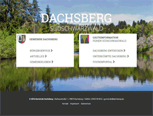 Tablet Screenshot of dachsberg.de